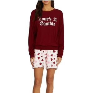NWT Wildfox Love's A Gamble Pajama Set
